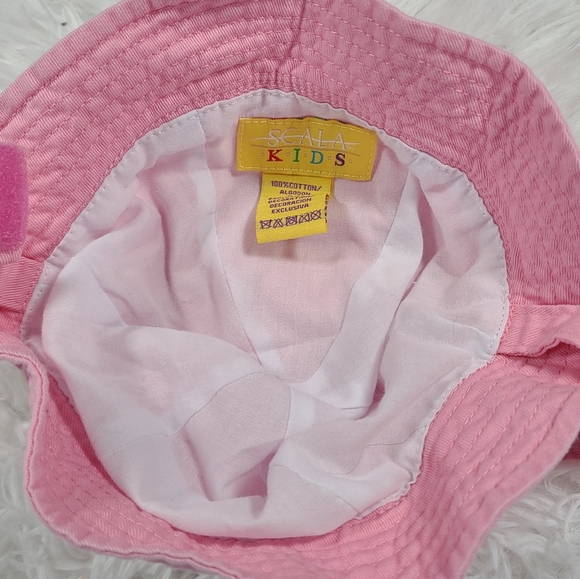 Scala Kids Baby Girl Pink Sun Hat Size 0-4M - Picture 4 of 5